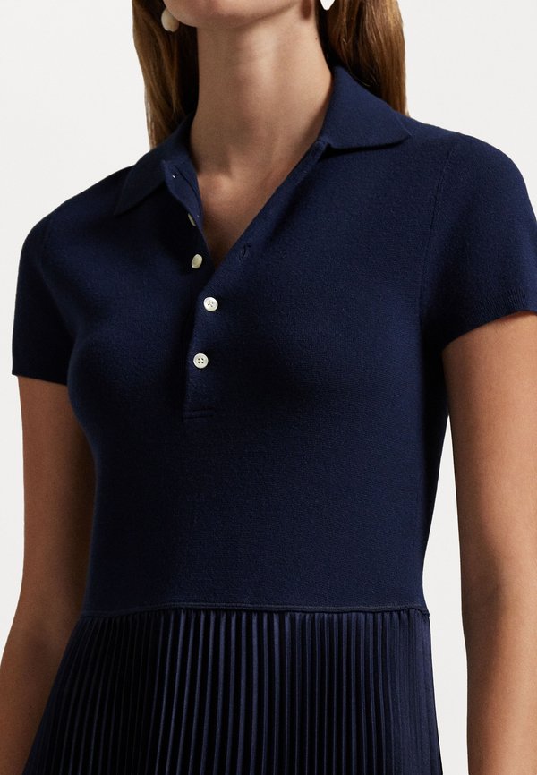 POLO SWEATER BODICE DRESS - Maxi dress3