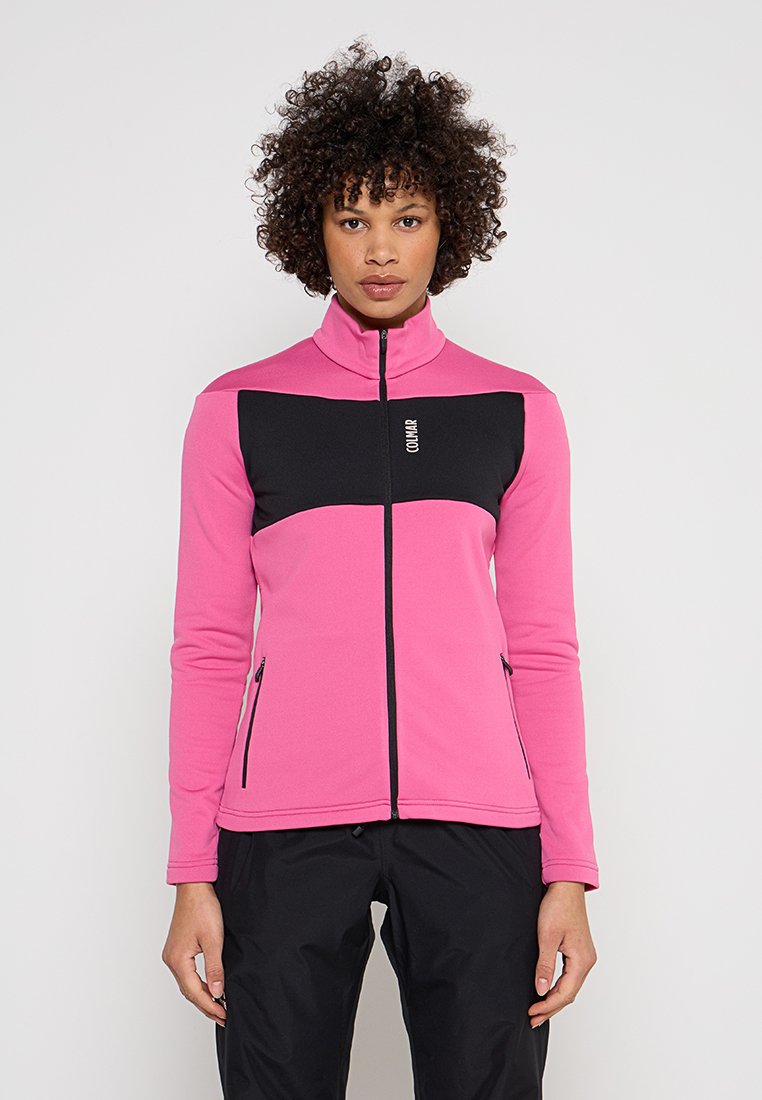 Colmar Sweater met rits donkerroze