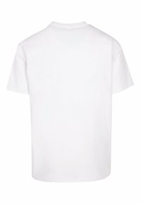 Hvid bomuld T-shirt med rund halsudskæring, korte ærmer og en afslappet pasform, der har en glat overflade uden synlige mærker eller mønstre.