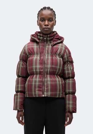 Hunter ORIGINAL, TARTAN PUFFER JACKET - Зимно яке - port royale/kambaba/warm sand