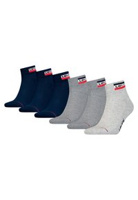 Levi's® - MID CUT 6 PACK - Socks - grey dress blues combo Thumbnail Image 1