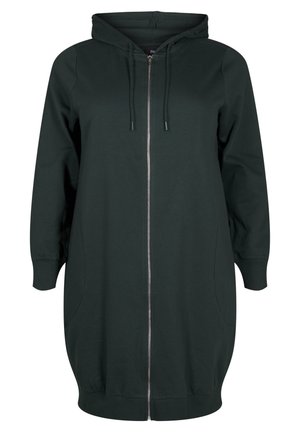 Zizzi Zip-up sweatshirt - scarab