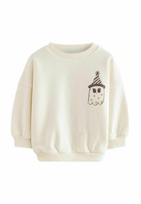 Next HALLOWEEN CREW REGULAR FIT - Bluză de molton - white