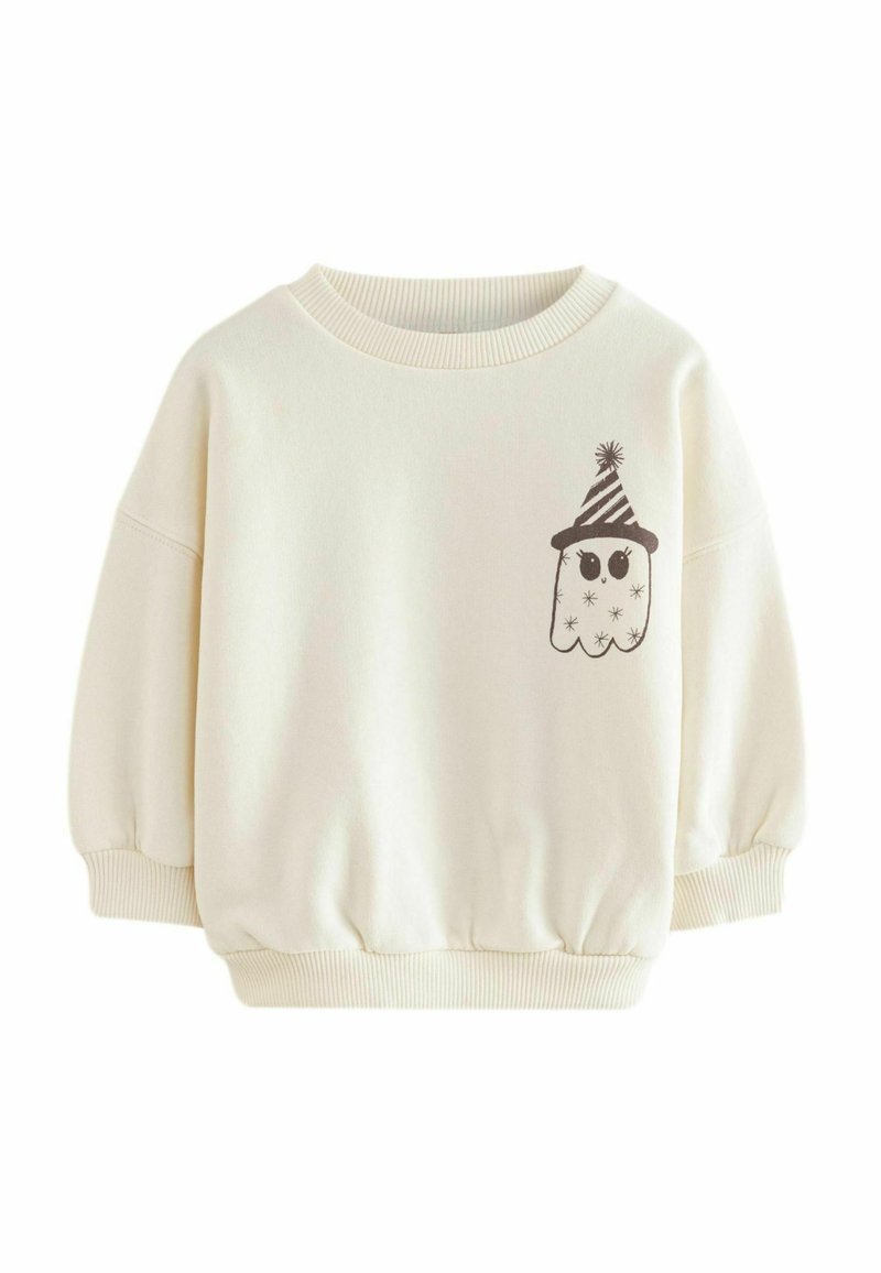 Next HALLOWEEN CREW REGULAR FIT - Bluză de molton - white