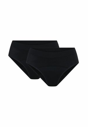 TEEN SEAMLESS PERIOD PANTY 2 PACK MODERATE FLOW - Slip - black