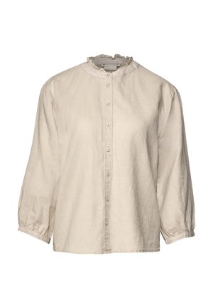 Street One MIT RÜSCHEN - Button-down blouse - beige