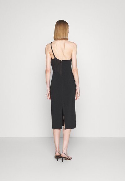Et Ochs MONICA TWIST BODICE MIDI DRESS - Koktélruha / Partiruha - black