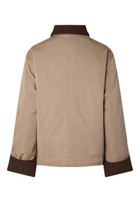 Pieces PCJORMA SHORT PADDED JACKET - Veste mi-saison - greige/hot fudge