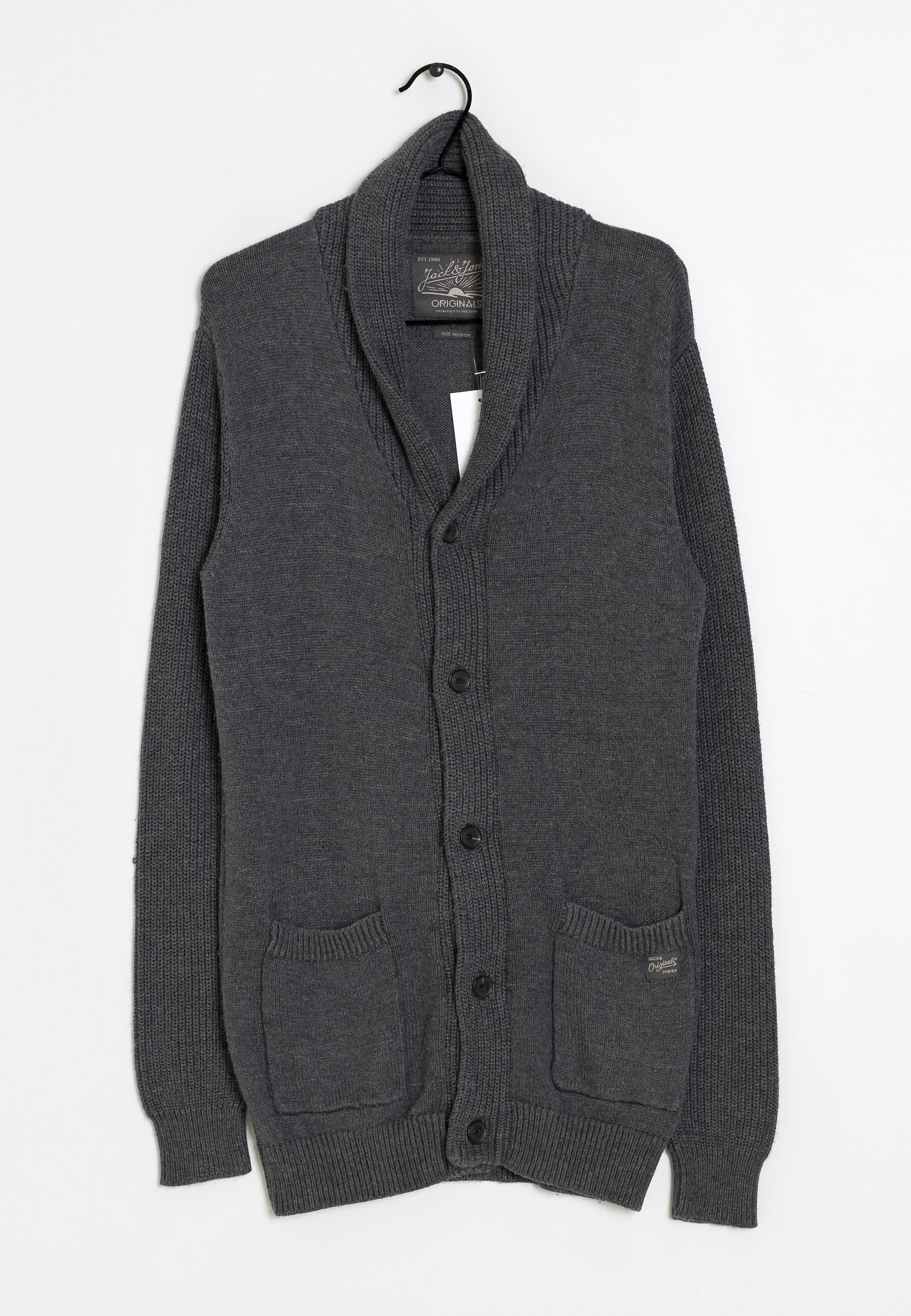 Jack Jones Strickjacke grey/grau (Pre-owned) Zalando