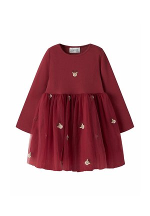 Name it, DRESS TULLE - Дневна рокля - red