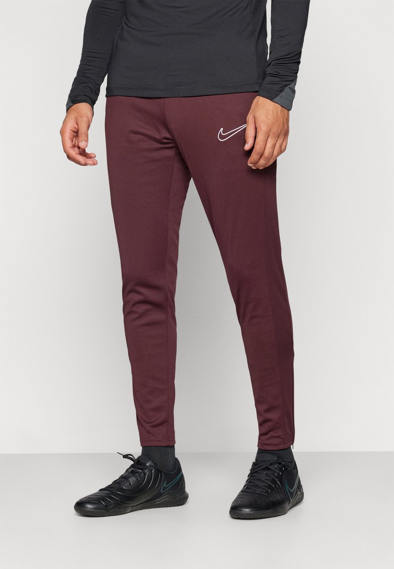 Nike Performance DRI-FIT ACADEMY PANT - Pantalones deportivos - burgundy crush/white