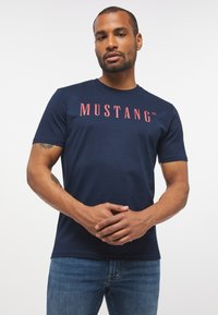 Mustang T-Shirt print - blau