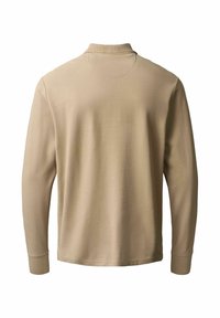 Beesvärvi pikad varrukad särk polokrae ning sileda tekstuuriga ja lõdva siluetiga. Ilma nähtavate logode või mustriteta.