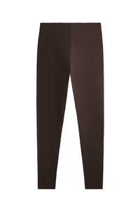 HIGH-RISE COMPRESSIVE CORE CONTROL ANKLE-LENGTH - Leggings - mottled dark brown