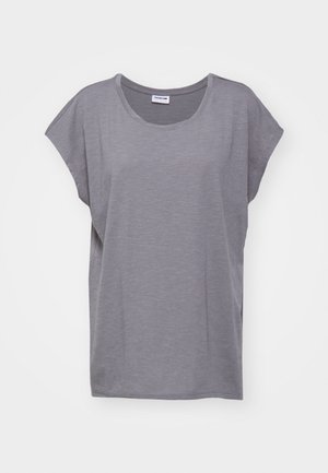 Noisy May NMMATHILDE LOOSE LONG - T-shirt basic - charcoal gray