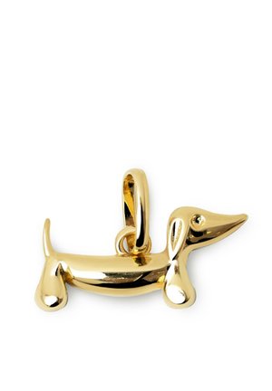 Singularu PERRO TECKEL ENAMEL BLACK - Charm - color oro