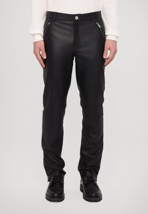 Pantalon en cuir - black