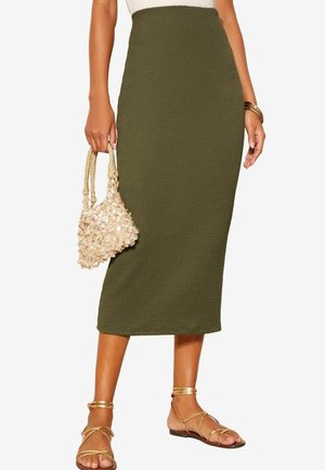 MIDI - Pennkjol - khaki green