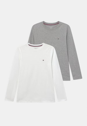 TEE 2 PACK - Maglietta a manica lunga - white/medium grey