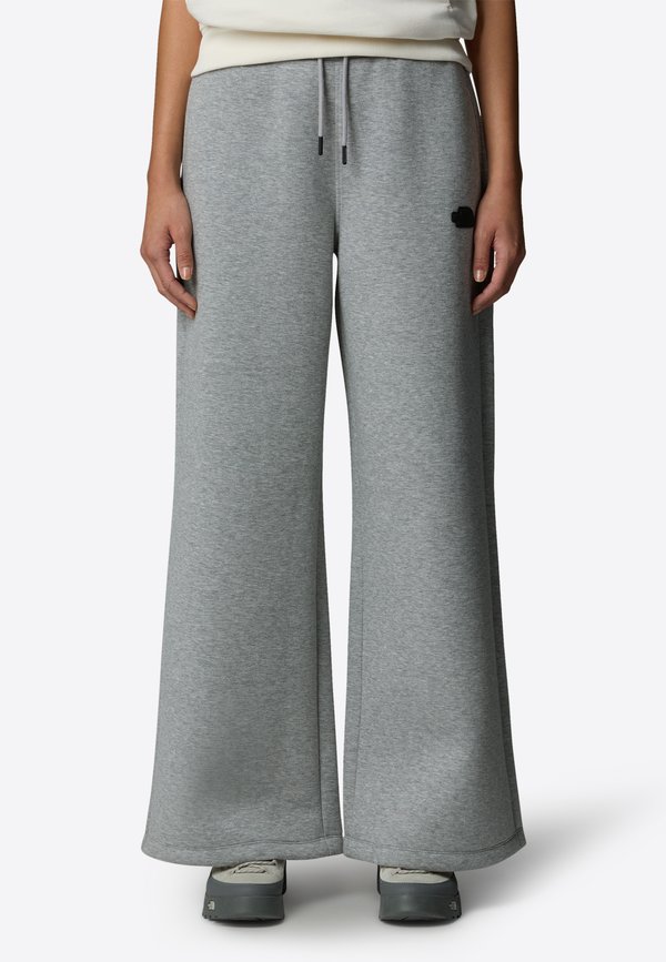 WIDE LEG - Jogginghose - metallic silver heather