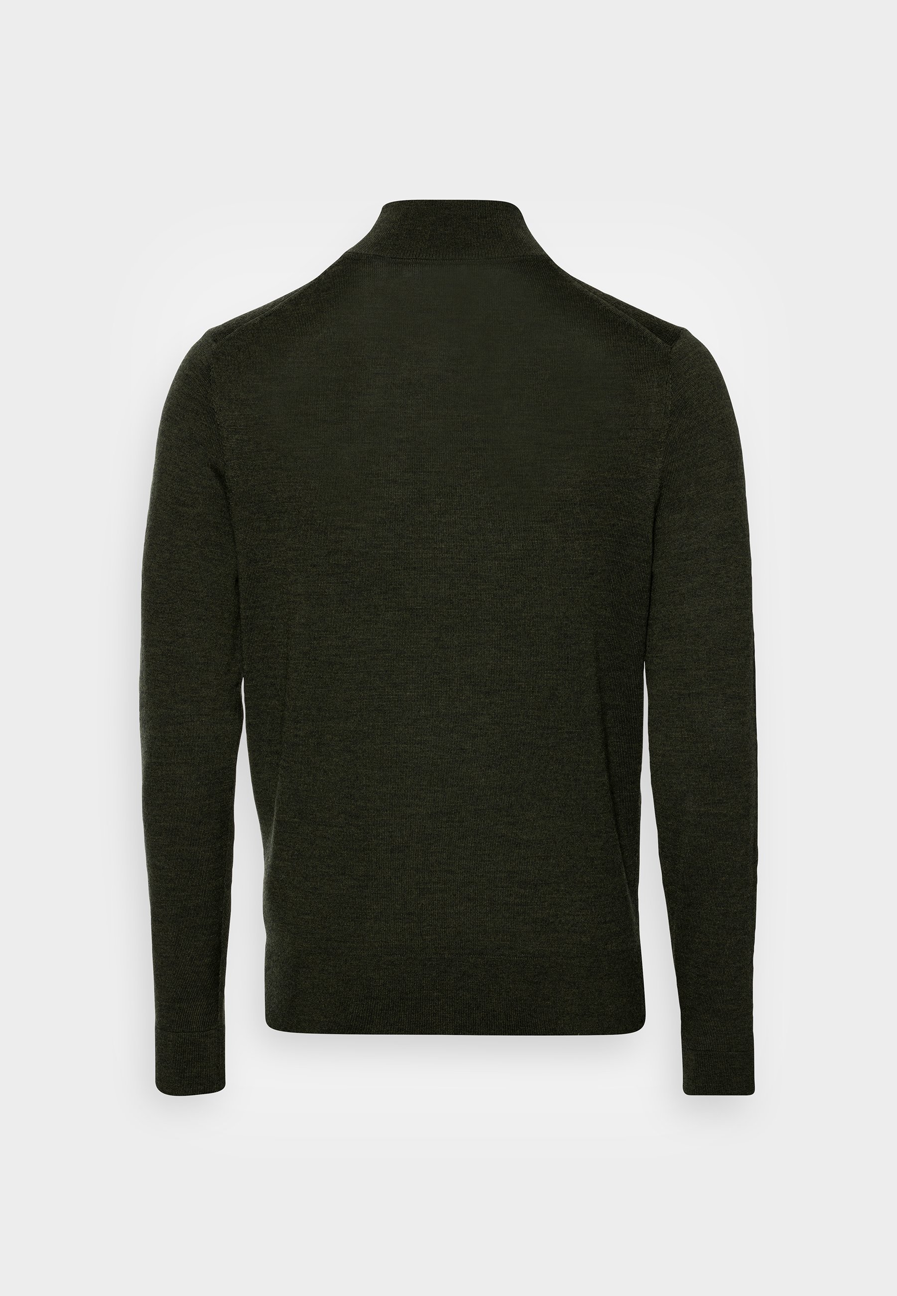 Calvin Klein Superior Mock Neck Sweater Jumper dark, Men's, Size: Medium, Olive