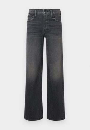 Φαρδιά τζιν παντελόνια σε σκούρο γκρι τζιν, με ήπια ξεθωριασμένο αποτέλεσμα. Κλασικός σχεδιασμός με πέντε τσέπες, θηλιάζ με ζώνη και ορατή ραφή.