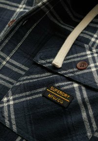 SURPLUS HOODED CHECK - Chemise - navy window check
