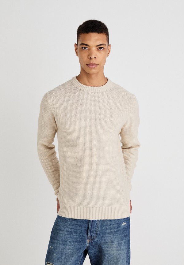 JJROY KNIT CREW NECK - Jumper - moonbeam