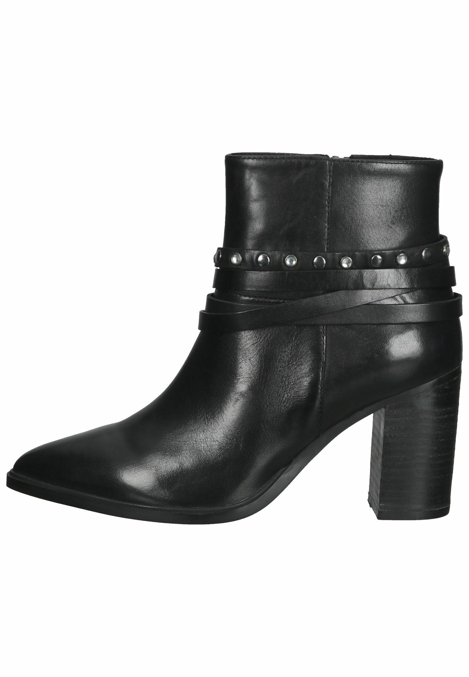 SPM Shoes \u0026 Boots Enkellaarsjes met hoge hak - black leather/Zwart -  Zalando.nl