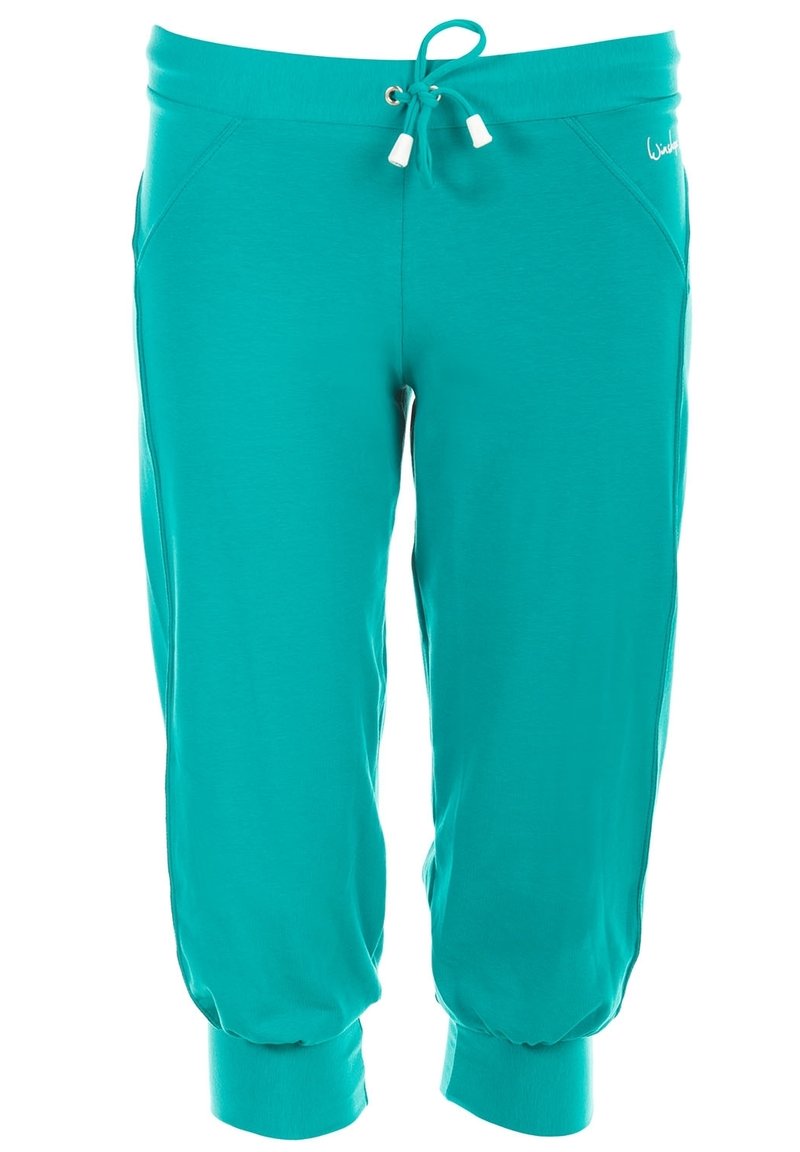 Winshape 3/4 sports trousers - ocean green/green - Zalando