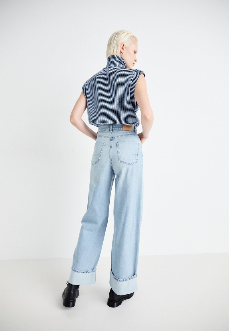 ONLY Wide Fit Jeans - Vita Alta Gamba Larga - 100% Cotone - Foto 6