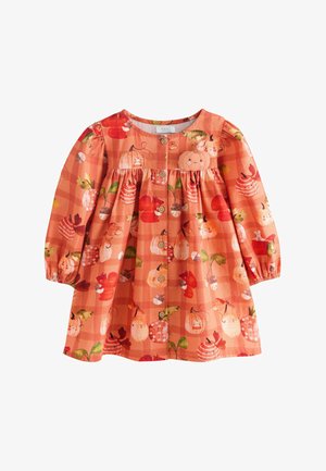 Next, LONG SLEEVE 3D CHARACTER DRESS - Day dress - orange autumn print
