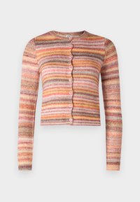 SPACE DYE CREW CARDI - Cardigan - rust