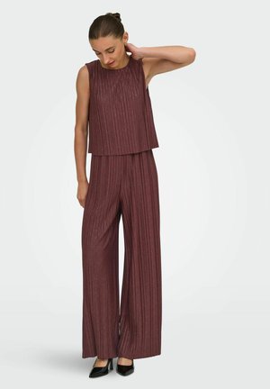 JDY, BODYSUIT JDYLACY BODYSUIT - Combinaison - rum raisin
