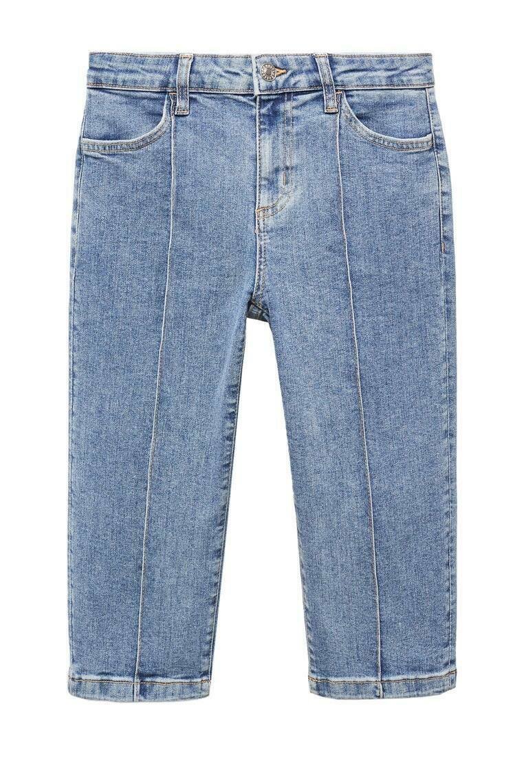 Mango Jeansshort blauw