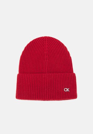 CHUNKY BEANIE - Huer - scarlet sage