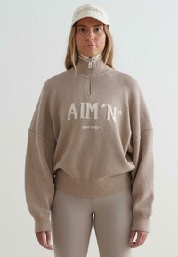 aim’n® - HALF ZIP - Jumper - grey Thumbnail Image 1