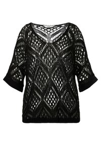 V-AUSSCHNITT - Jersey de punto - black