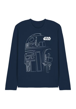 R2D2 OUTLINE - Long sleeved top - dark blue