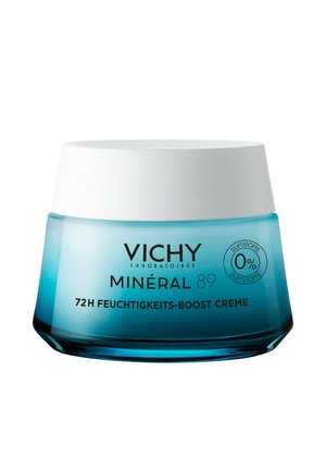 VICHY FACE CARE VICHY MINÉRAL 89 CREME: FEUCHTIGKEITSSPENDENDE GESICHTSCREME MIT MINERALIEN, LANGKETTIGER HYALURONSÄURE, NIACINAMID (B3), VITAMIN E UND SQUALAN. - Gesichtscreme - transparent