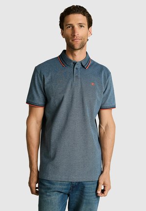 TOM TAILOR Poloshirt - blue two tone pique