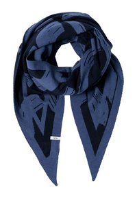GEMUSTERTES DREIECK - Écharpe - blau