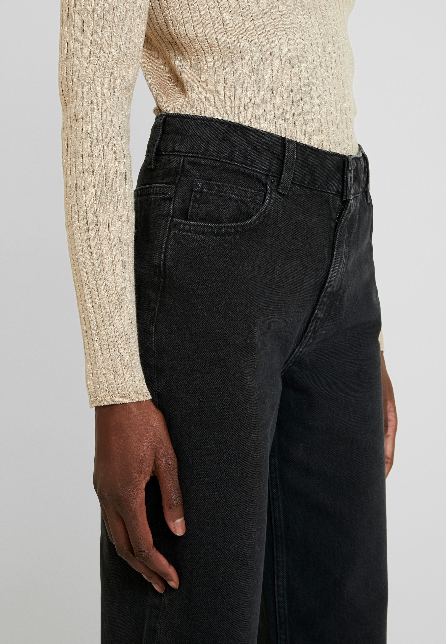 Moss Copenhagen CRYSTAL Jeans straight leg black washed Moss Copenhagen CRYSTAL - Jeans straight leg - black washed