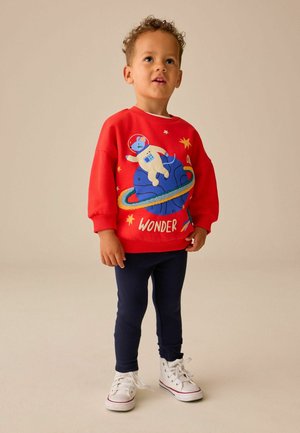 Next, REGULAR FIT - SWEATSHIRT AND LEGGINGS SET 2 PIECE - Leggings - red