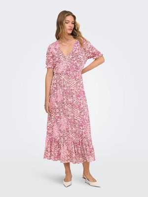 ONLY ONLCHIANTI S/S LONG DRESS WVN NOOS - Maxikjole - marshmallow