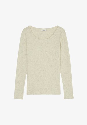 Marc O'Polo DENIM CREWNECK - Camiseta de manga larga - white blush