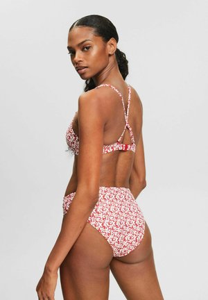 Costume Modellante Bikini Donna Vita Alta Modellante - Costume Due Pezzi Con Spalline Regolabili E Fiocco, Effetto Snellente Bikini Coprente