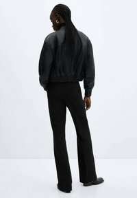 Mango Lederjacke - black