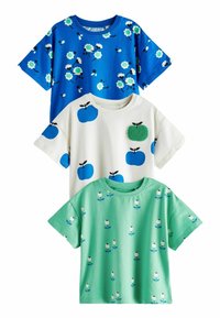 Next - SHORT SLEEVE 3 PACK - REGULAR FIT - T-shirt print - blue apple Miniatuurafbeelding 1