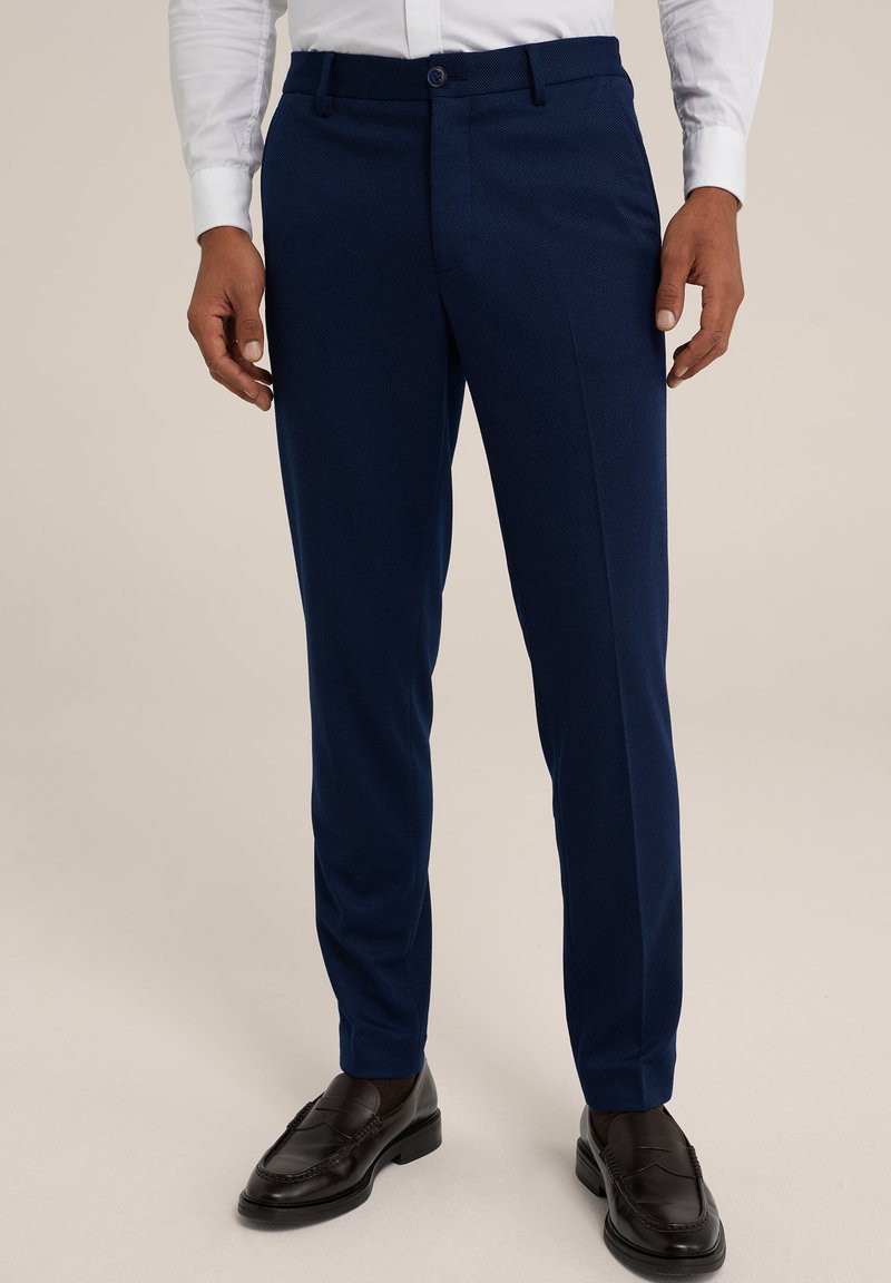 Stretch-Anzughose mit zwei Gesäßtaschen Slim Josh Navy Herren SELECTED günstig kaufen - Preis